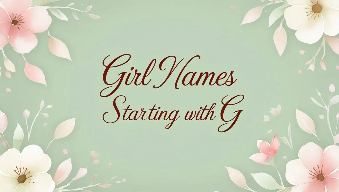 Girl Names Starting with G